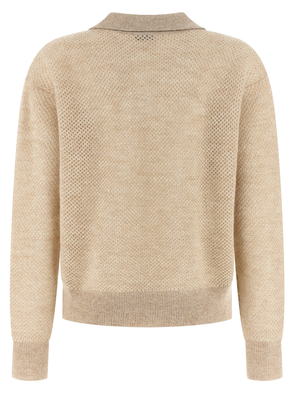 Gold Wool Polo Shirt
