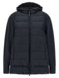 Blue Polyester Full-Length Jacket