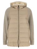 Beige Polyester Full-Length Jacket