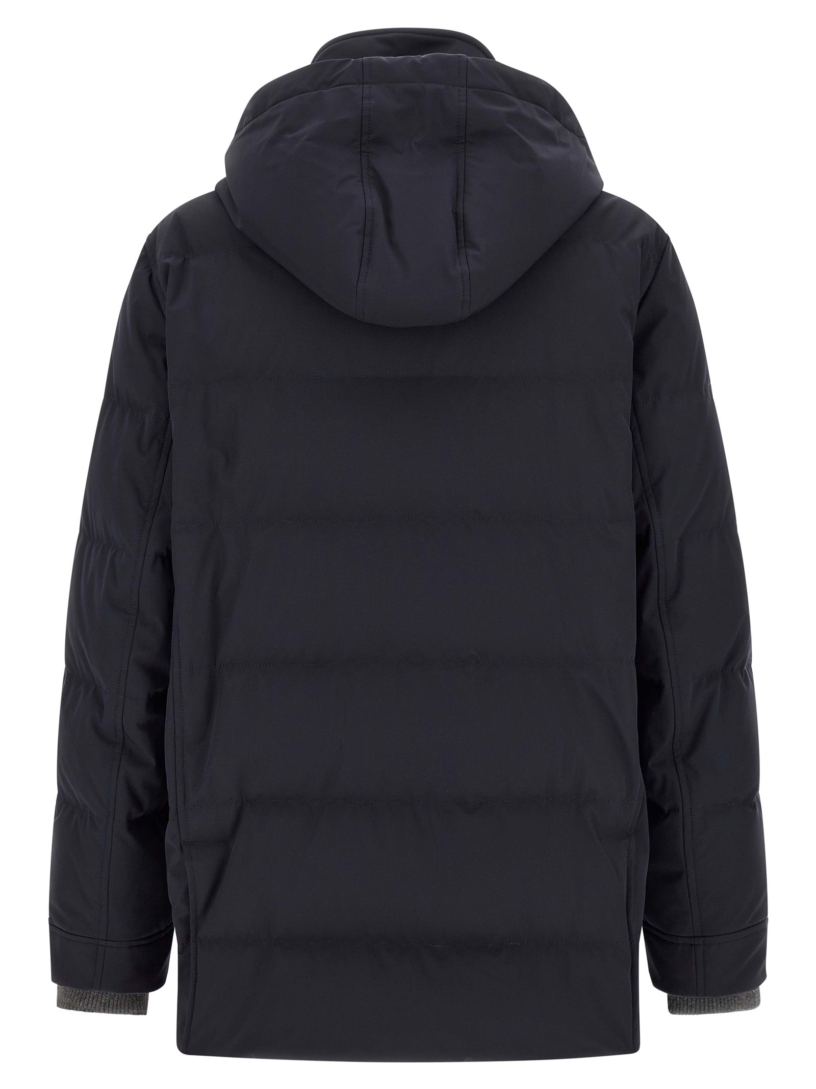 Blue Polyamide Parka