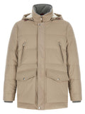 Beige Polyamide Parka