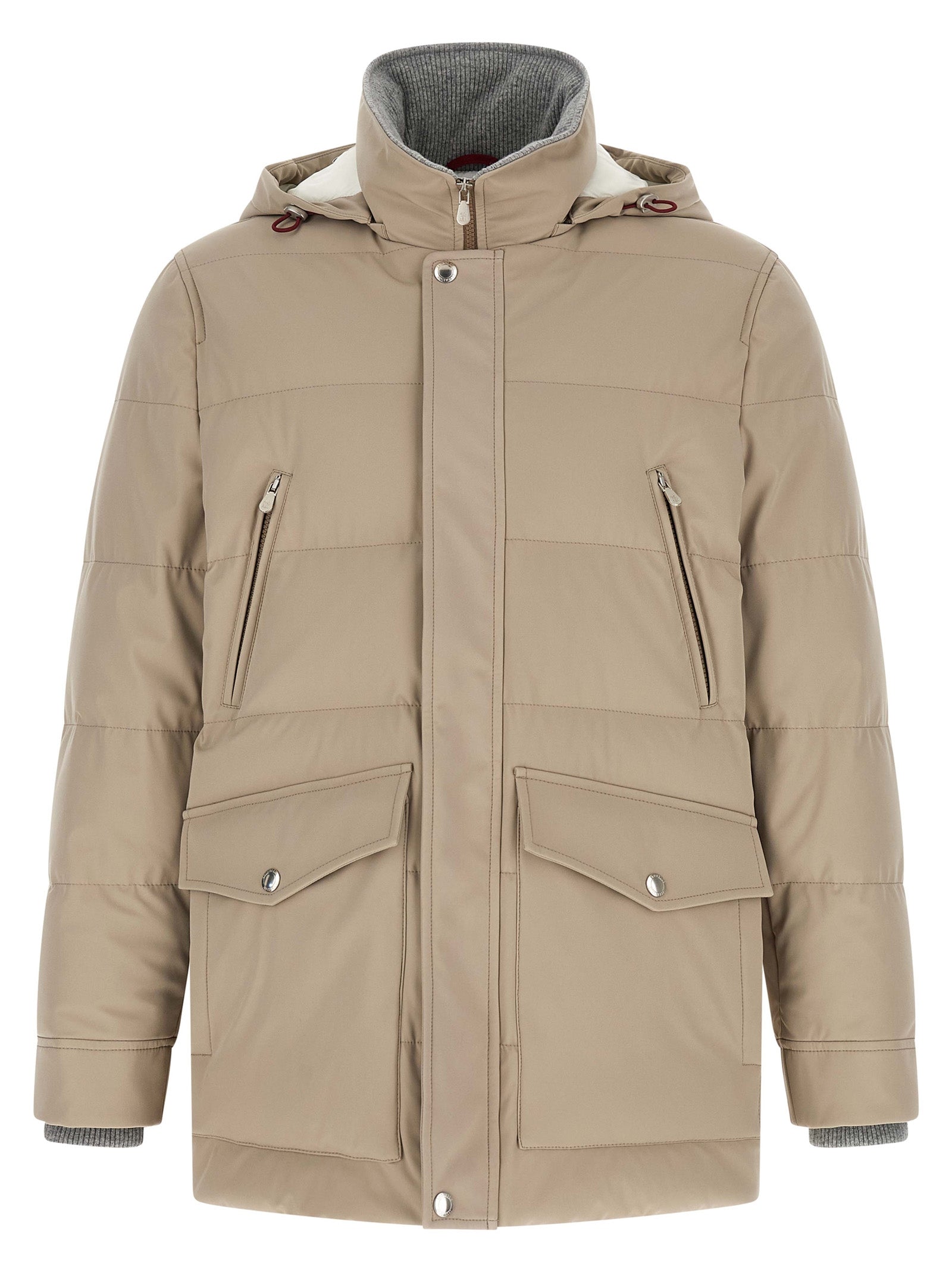 Beige Polyamide Parka
