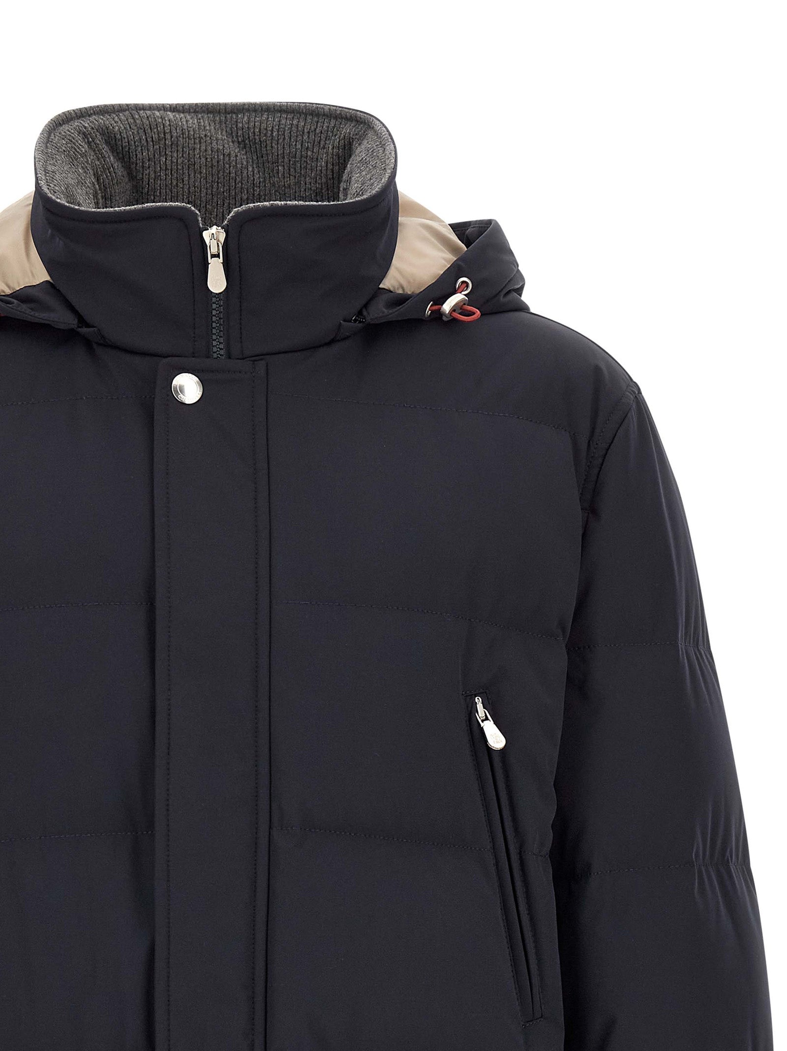 Blue Polyamide Parka