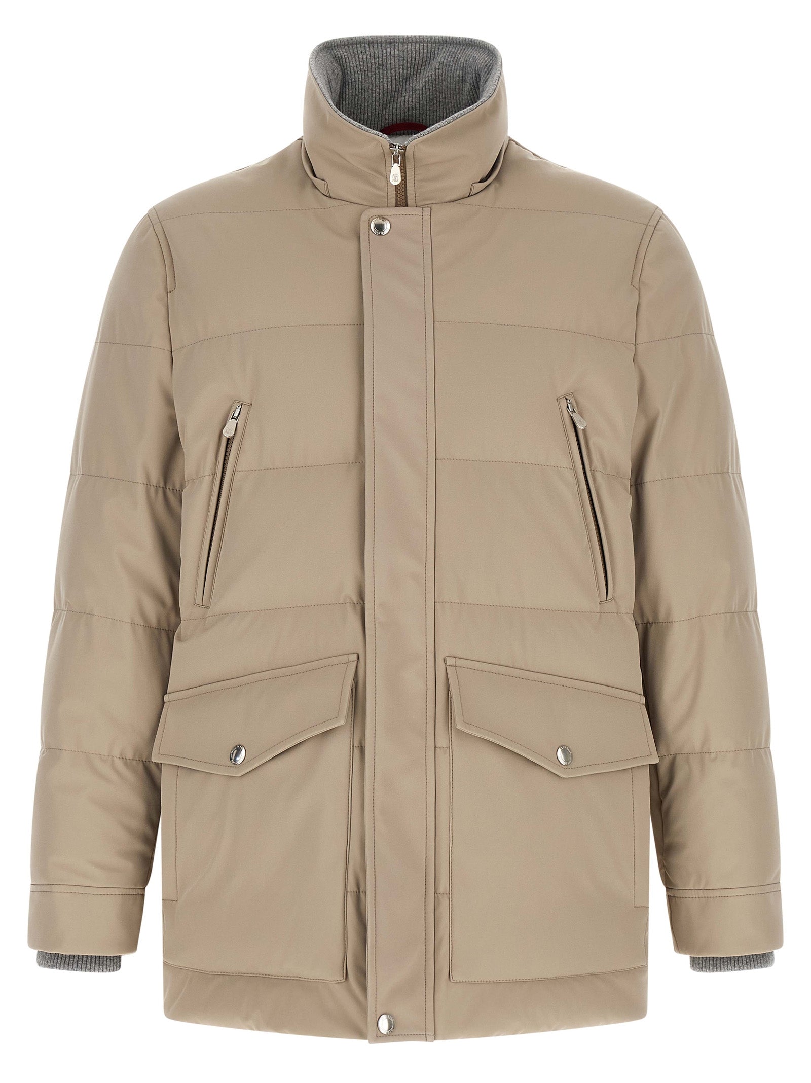 Beige Polyamide Parka