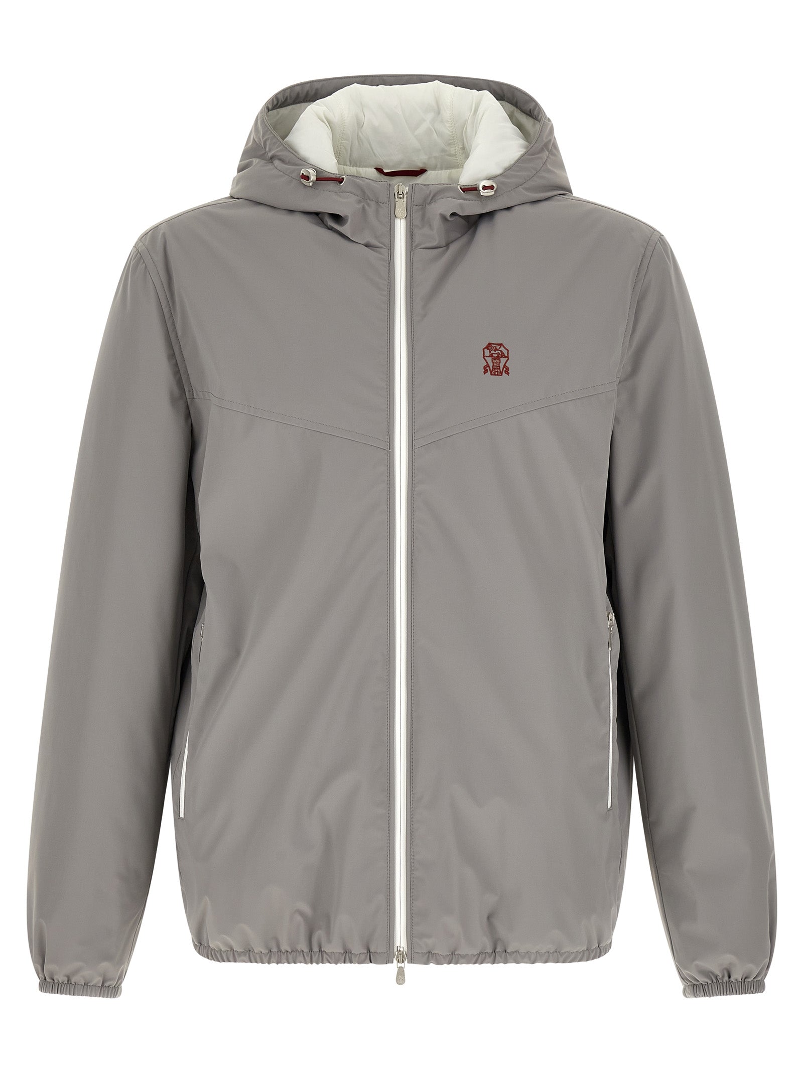 Gray Polyamide Shell Jacket