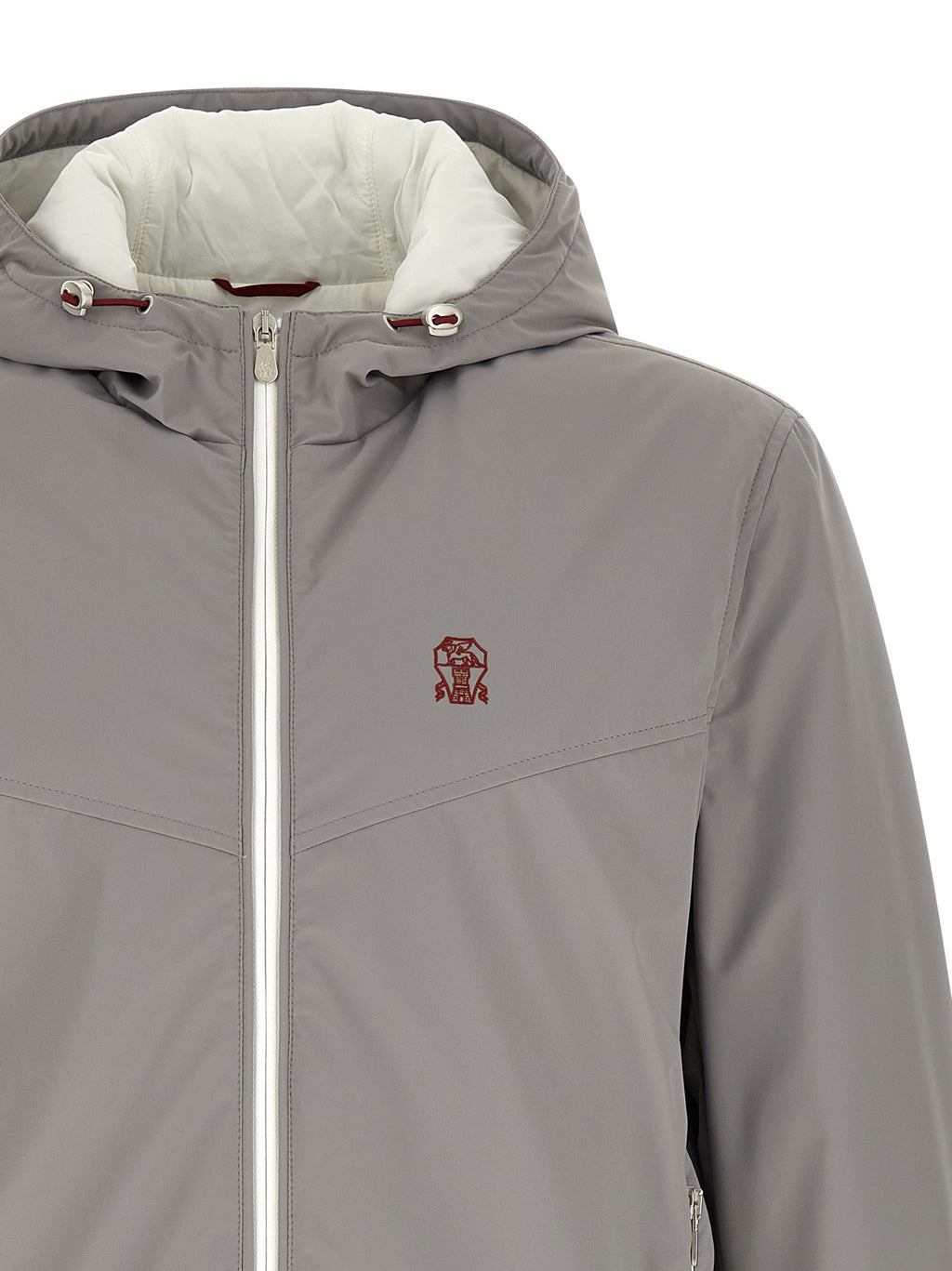 Gray Polyamide Shell Jacket