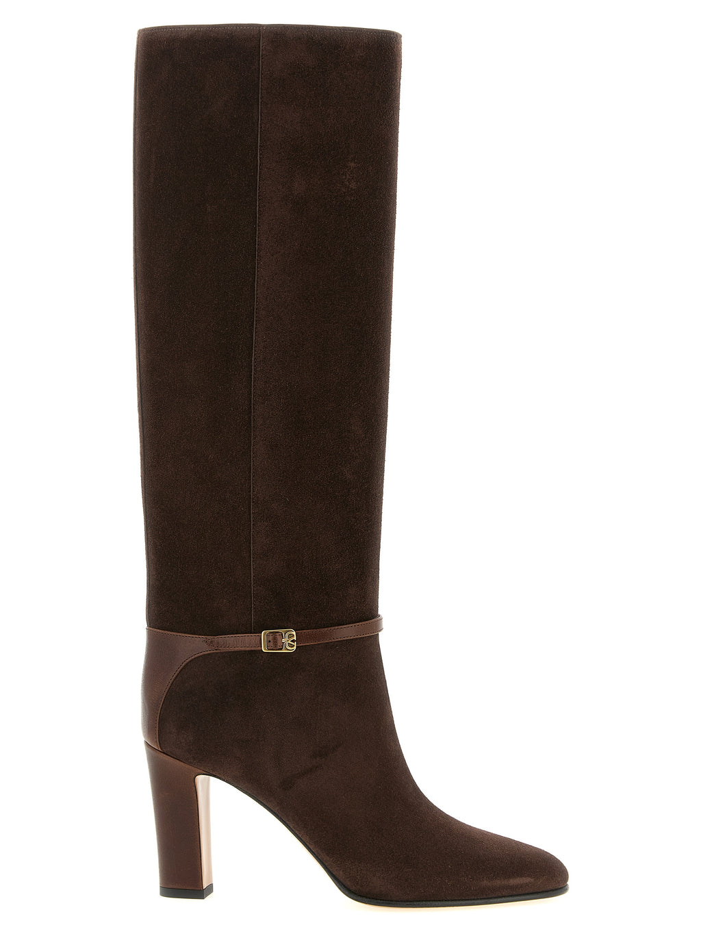 Brown Calfskin Over The Knee