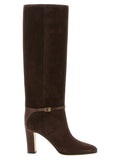 Brown Calfskin Over The Knee