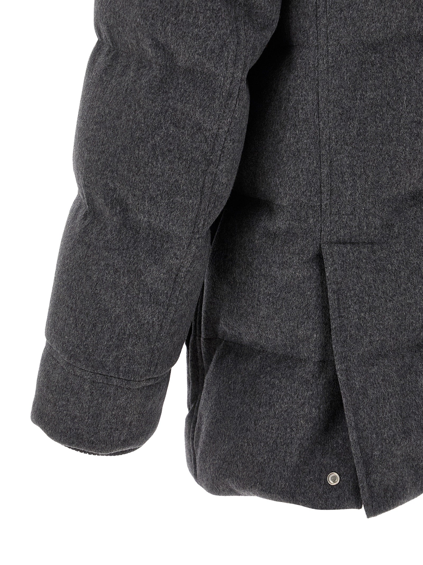 Gray Wool Parka