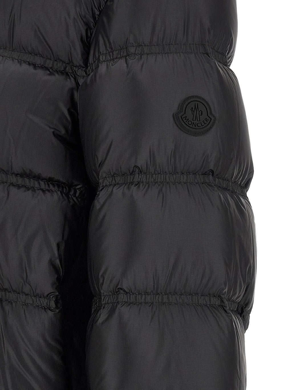 Black Polyamide Full-Length Jacket