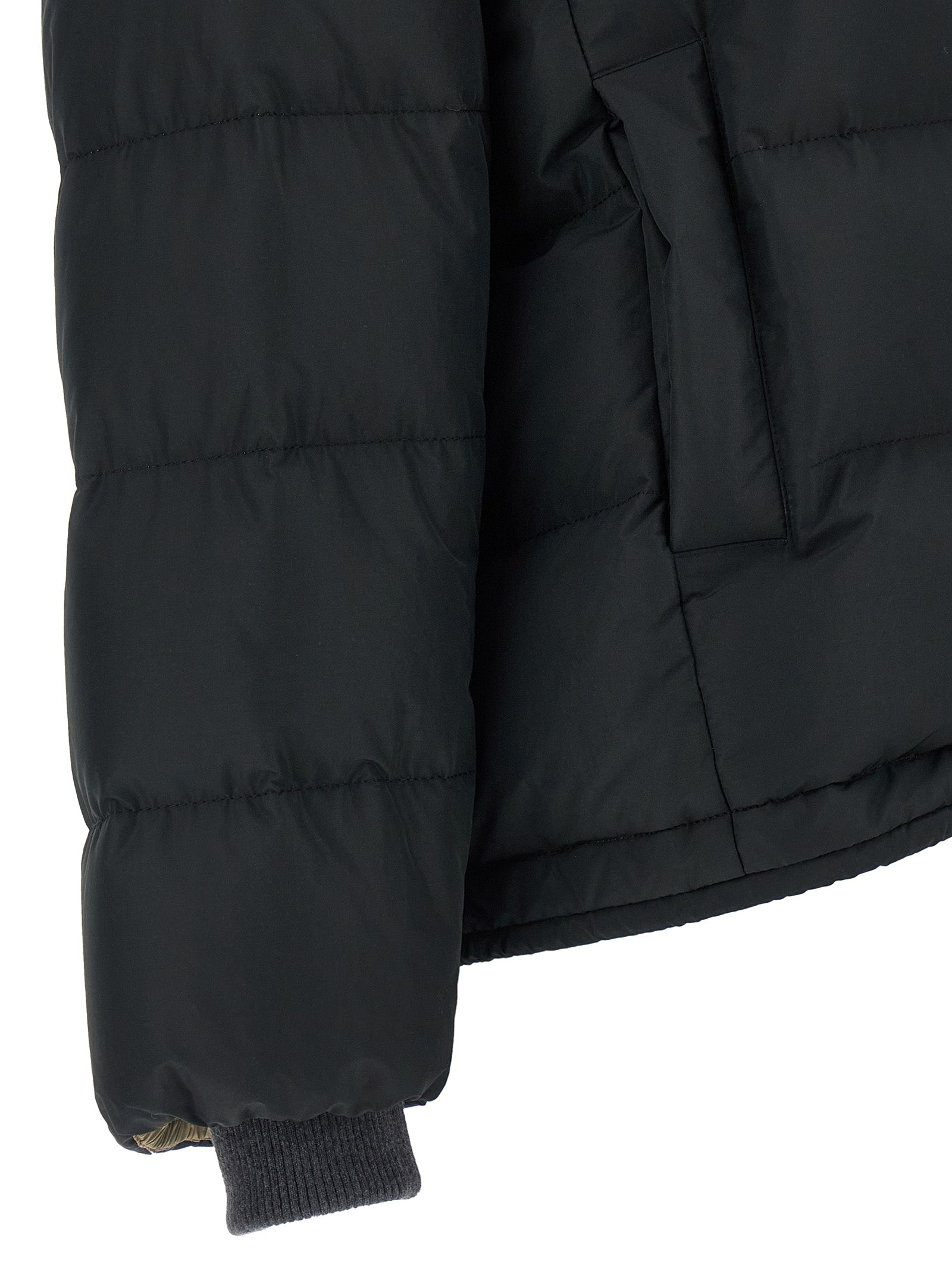 Black Cotton Full-Length Jacket