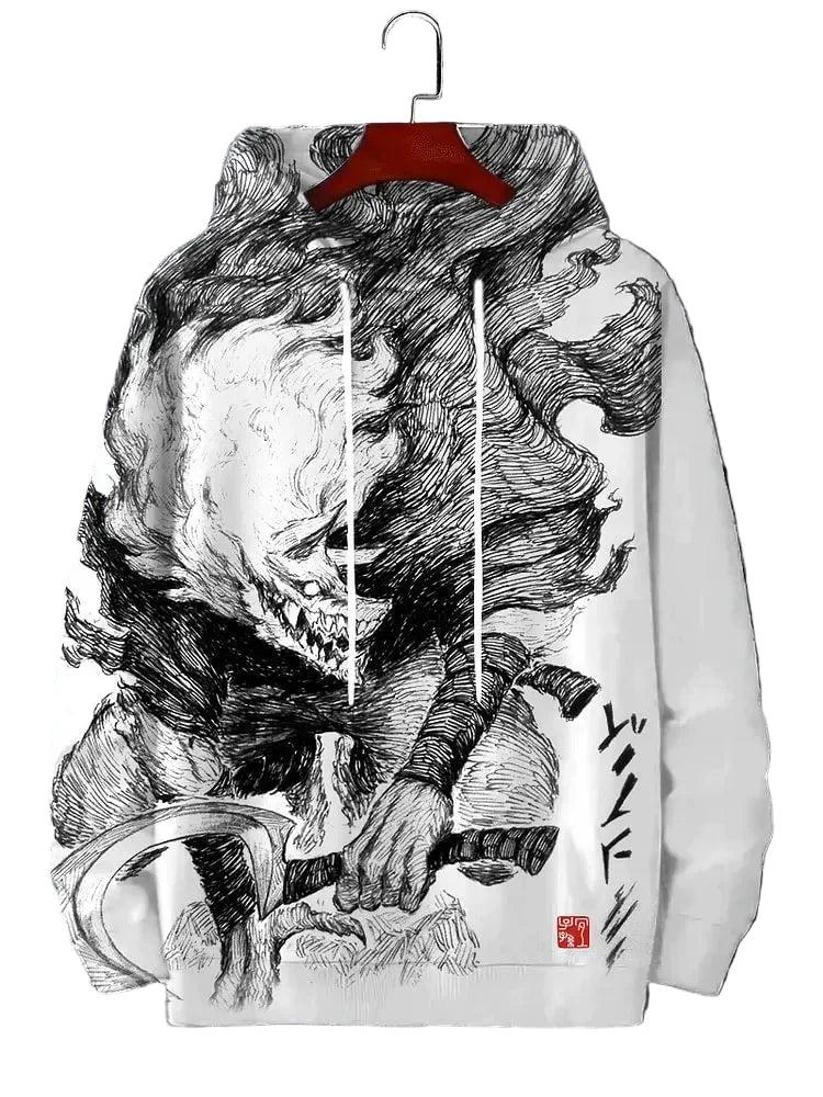 Anime Beast 3D Print Hoodie