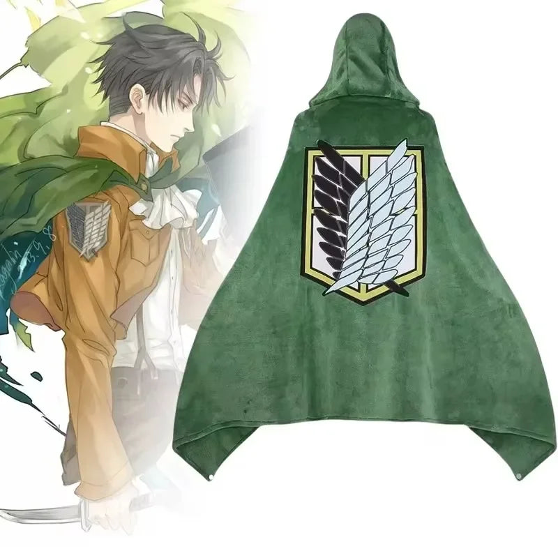 Anime Scout Cloak Flannel Blanket