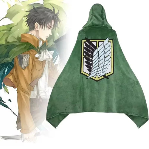 Anime Scout Cloak Flannel Blanket